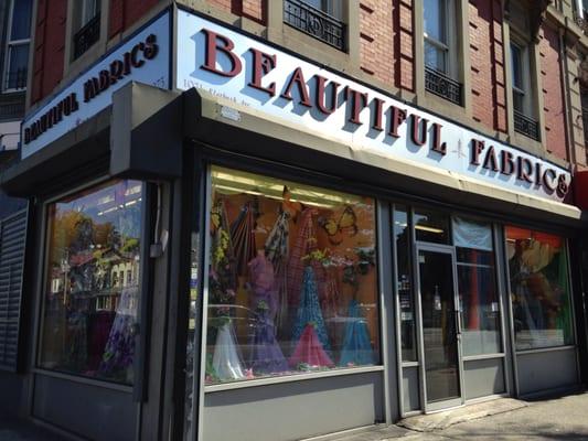 Beautiful Fabrics store front.