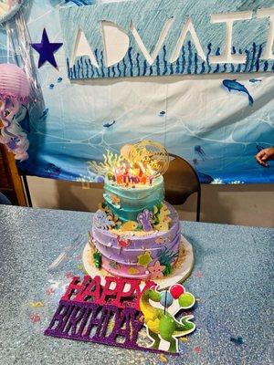 Birthday cake - aquatic theme