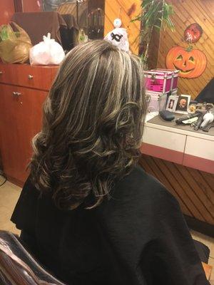 Cut, color and silver highlights by Kiwi.