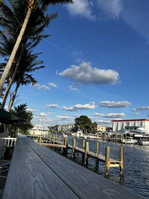 View from bar area outside