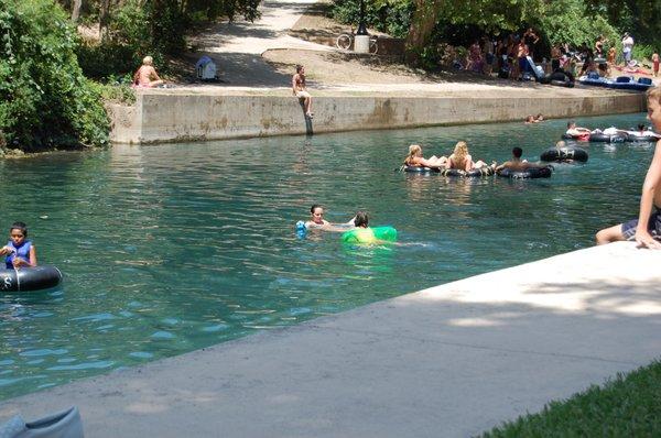 Yes....we really are located ON the Comal River