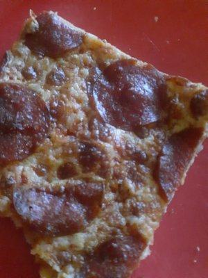 Dry pizza