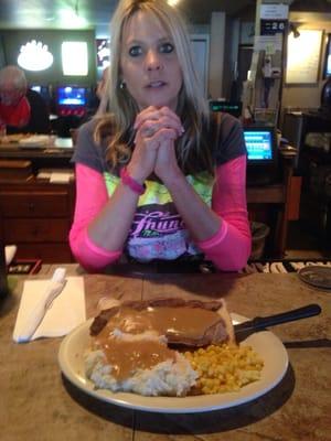 A big plate of The tenderloin special.