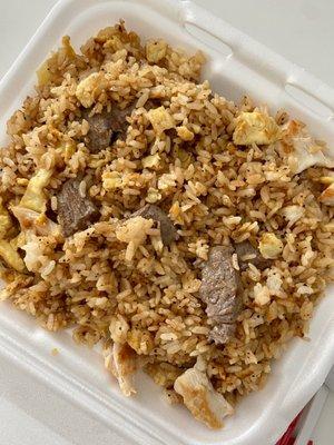 Combination hibachi fried rice