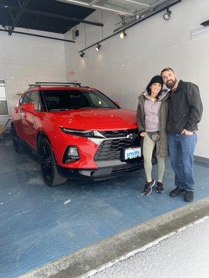 Our new 2021 Chevy blazer from smith Chevrolet