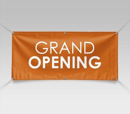 grand opening banners, for sale marketing