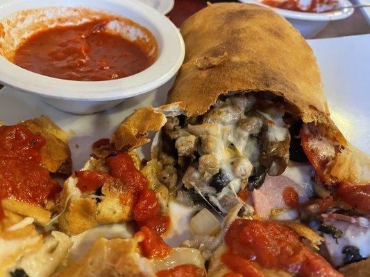 Stromboli was mostly good.