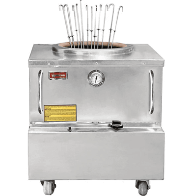 Baba Clay 34" x 34" Natural Gas Stainless Steel Square Drum Tandoor Oven - 48,000 BTU 
 SELLING$ 2199