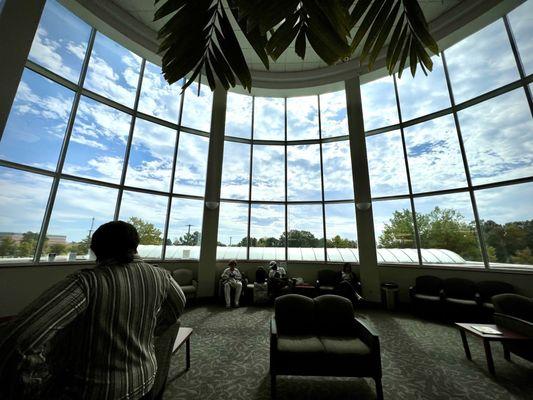 Second floor waiting room.