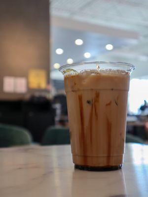 Iced Brown Sugar Marble Latte @tiffhuangry