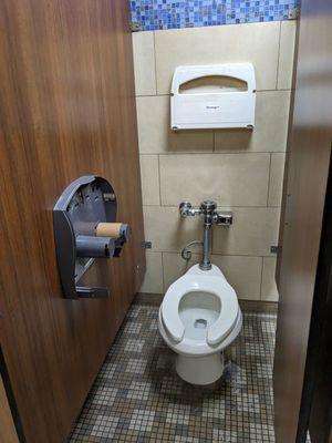 Toilets are always missing toillet paper and seat covers.