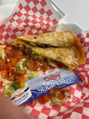 Pulled pork quesadilla