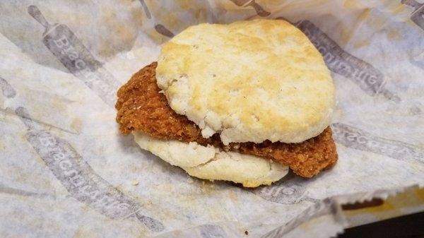 Spicy chicken and honey biscuit