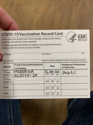 "That's one small step for man, one giant leap for mankind." Employee Covid-19 vaccine