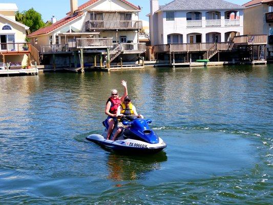 Great day on the water with Karen and Mike!