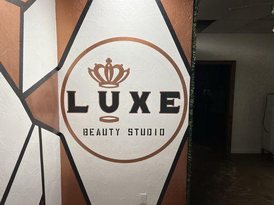 Hand painted Luxe logo