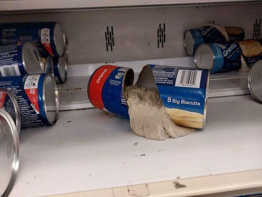 A recent photo a friend took of biscuit shelf.. doesn't look very healthy to me!