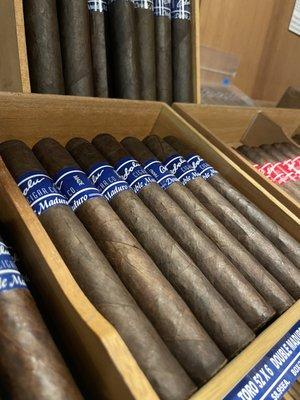 Inside the humidor.