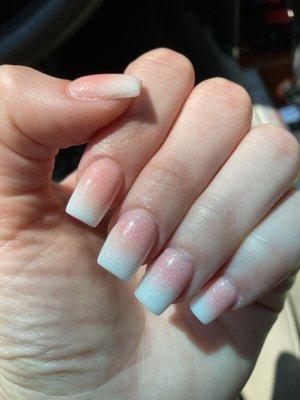 French ombré acrylic