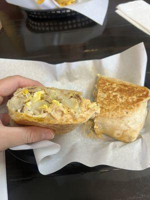 Breakfast Burrito with sausage