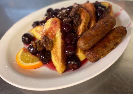 cherry walnut french toast