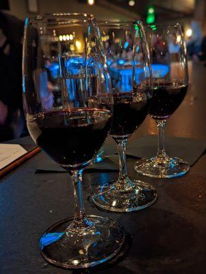 Red wine flight