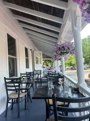 Outdoor porch seating