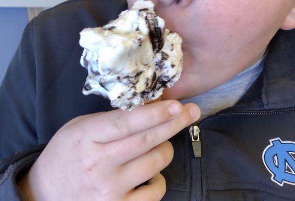 Moose Tracks on a medium cone