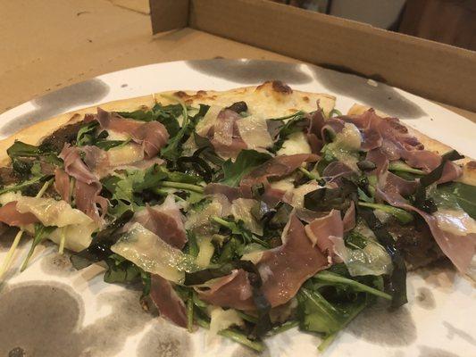 Pizza with  Prosciutto & Arugula