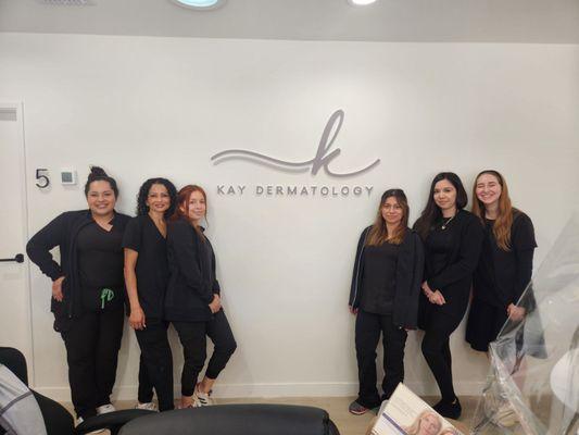 Our friendly staff: Nancy, Marlin, Jasmin, Fiorella, Claudia, and Maya