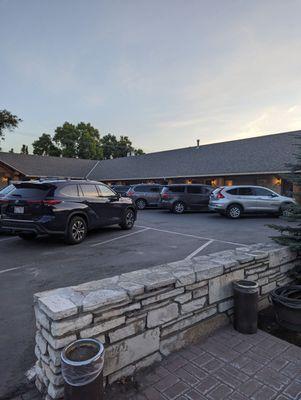 Parking right in front of your door. Gets crowded at the end of the day but it seemed like there was room for everyone to get a spot.