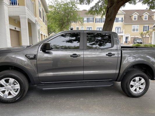 My husbands newly tinted windows!