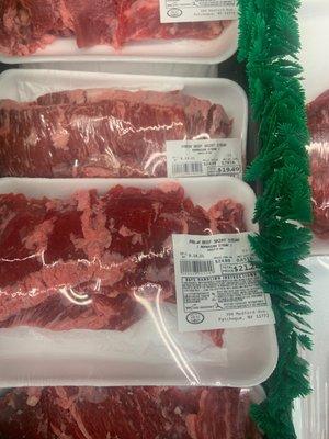 Skirt Steak is now $24.99 per pound