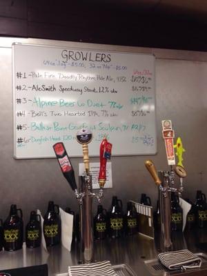 Growler refill station