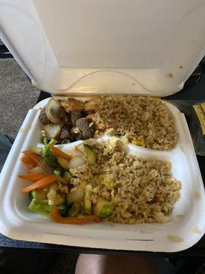 Steak and salmon hibachi....$28.00!!