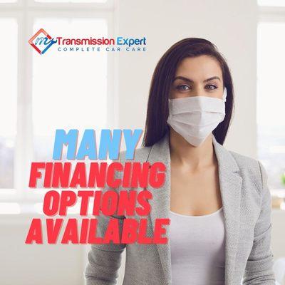 Financing Options and Payments Plans for Transmission Repair and Rebuilding at My Transmission Experts.