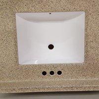 Cultured marble vanity sinks