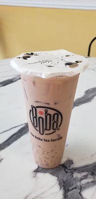 Classic black milk tea with NATA jelly