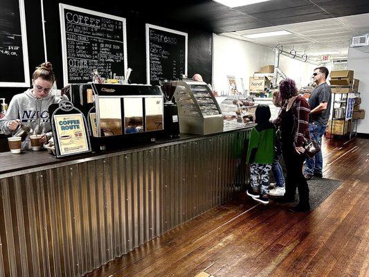 The barista counter