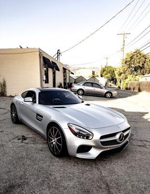 This is my 2016 Matt factory finish AMG GTS beautiful spec I love this car this is my baby