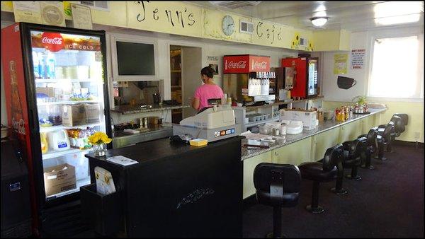 Jenn's Cafe  is basically a small "mom and pop" diner, which is open for breakfast and lunch, and is a favorite of the Oroville locals.