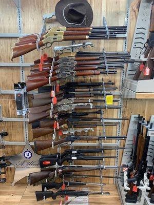 We always keep lever action rifles in stock