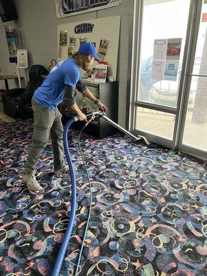 Bronco Bowl commercial carpet cleaning