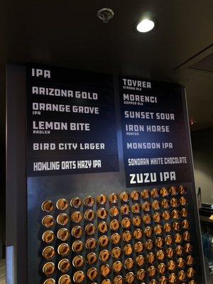 Beer menu