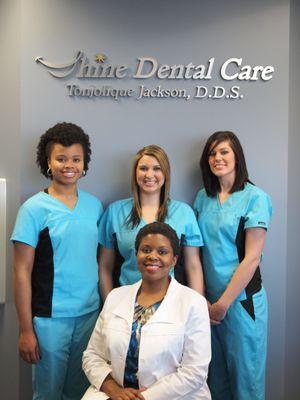 Dr. Jackson and staff at Shine Dental Care create healthy teeth that shine.