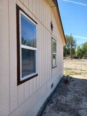 This is the west side of my house. The DeBell windows are gonna cut the heat down due to the double pane and tint!