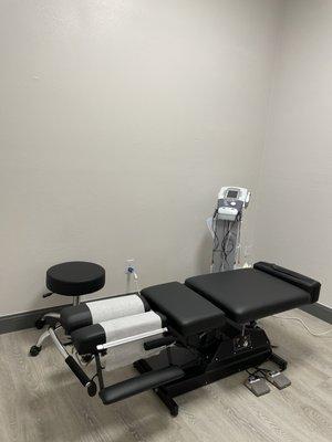 Chiropractic adjustment room