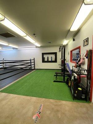 Weight side inside gym