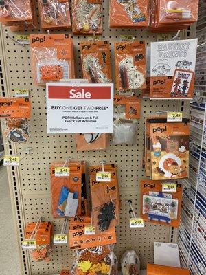 Lots of sales on fall and Halloween  supplies. Up to 70%off plus download their 60% off coupon