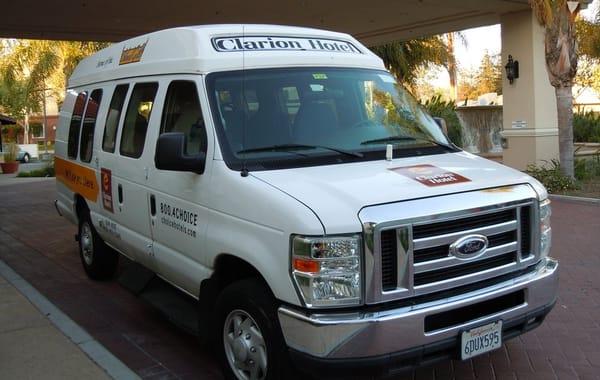 Free 24 Hour Shuttle to and from the San Jose Airport.  Runs every 30mins on the hour.